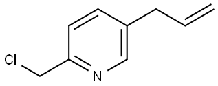 5-allyl-2-(chloromethyl)pyridine Structure