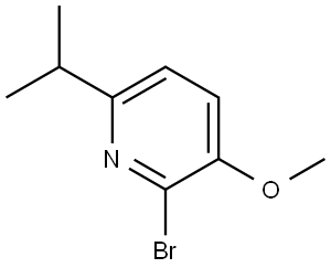 2-Bromo-6-isopropenyl-3-methoxypyridine 구조식 이미지