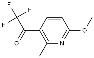 2,2,2-Trifluoro-1-(6-methoxy-2-methylpyridin-3-yl)ethanone Structure