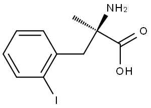 2-Iodo-α-methyl-D-phenylalanine Structure