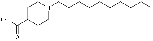 4-Piperidinecarboxylic acid, 1-decyl- 구조식 이미지