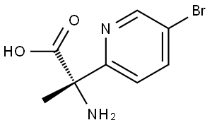 (S)-2-amino-2-(5-bromopyridin-2-yl)propanoic acid Structure