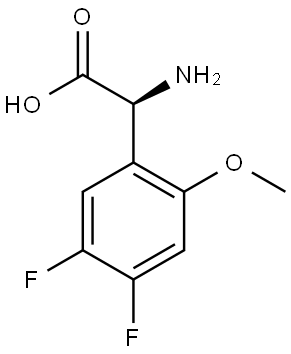(2S)-2-AMINO-2-(4,5-DIFLUORO-2-METHOXYPHENYL)ACETIC ACID Structure