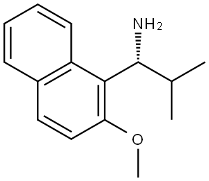 (1R)-1-(2-METHOXYNAPHTHALEN-1-YL)-2-METHYLPROPAN-1-AMINE Structure