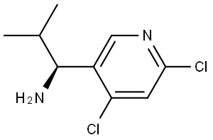 (1S)-1-(4,6-DICHLORO(3-PYRIDYL))-2-METHYLPROPYLAMINE Structure