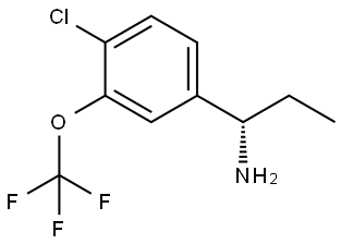 (1S)-1-[4-CHLORO-3-(TRIFLUOROMETHOXY)PHENYL]PROPAN-1-AMINE Structure