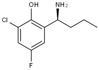 2-[(1S)-1-AMINOBUTYL]-6-CHLORO-4-FLUOROPHENOL Structure