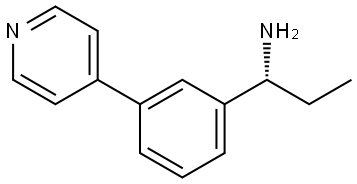 (1R)-1-[3-(PYRIDIN-4-YL)PHENYL]PROPAN-1-AMINE Structure