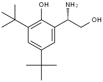 2-((1S)-1-AMINO-2-HYDROXYETHYL)-4,6-BIS(TERT-BUTYL)PHENOL Structure