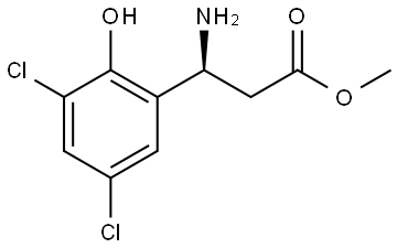 METHYL (3S)-3-AMINO-3-(3,5-DICHLORO-2-HYDROXYPHENYL)PROPANOATE Structure