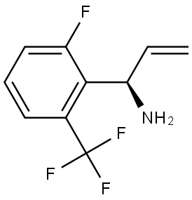 (1R)-1-[2-FLUORO-6-(TRIFLUOROMETHYL)PHENYL]PROP-2-EN-1-AMINE Structure