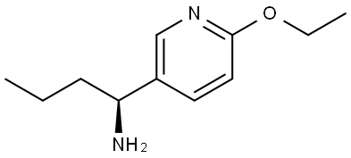 (1S)-1-(6-ETHOXY(3-PYRIDYL))BUTYLAMINE Structure