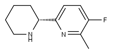 3-FLUORO-2-METHYL-6-[(2R)-PIPERIDIN-2-YL]PYRIDINE Structure