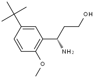 (3S)-3-AMINO-3-(5-TERT-BUTYL-2-METHOXYPHENYL)PROPAN-1-OL Structure