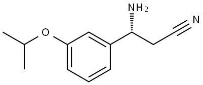 (3R)-3-AMINO-3-[3-(METHYLETHOXY)PHENYL]PROPANENITRILE Structure