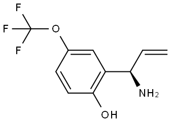 2-((1R)-1-AMINOPROP-2-ENYL)-4-(TRIFLUOROMETHOXY)PHENOL Structure