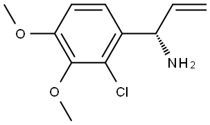 (αS)-2-Chloro-α-ethenyl-3,4-dimethoxybenzenemethanamine Structure