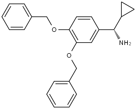 (S)-[3,4-BIS(BENZYLOXY)PHENYL](CYCLOPROPYL)METHANAMINE Structure