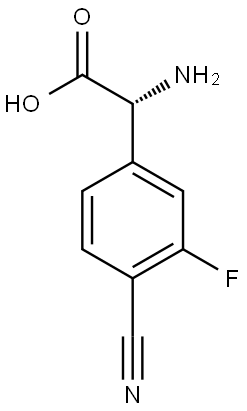 (R)-2-amino-2-(4-cyano-3-fluorophenyl)acetic acid Structure