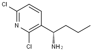 (1S)-1-(2,6-DICHLORO(3-PYRIDYL))BUTYLAMINE Structure