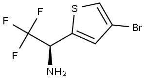 (1S)-1-(4-BROMO(2-THIENYL))-2,2,2-TRIFLUOROETHYLAMINE Structure