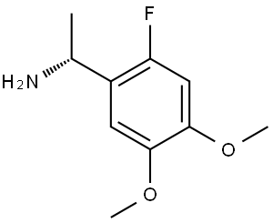 (1R)-1-(2-FLUORO-4,5-DIMETHOXYPHENYL)ETHANAMINE 구조식 이미지