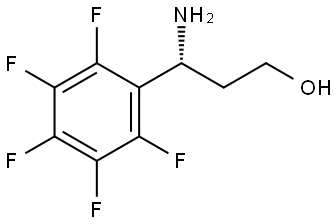 (3R)-3-AMINO-3-(2,3,4,5,6-PENTAFLUOROPHENYL)PROPAN-1-OL Structure