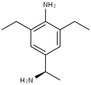 4-[(1R)-1-aminoethyl]-2,6-diethylaniline Structure