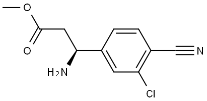 METHYL (3S)-3-AMINO-3-(3-CHLORO-4-CYANOPHENYL)PROPANOATE Structure