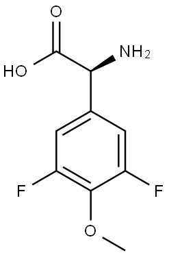 (2S)-2-AMINO-2-(3,5-DIFLUORO-4-METHOXYPHENYL)ACETIC ACID Structure