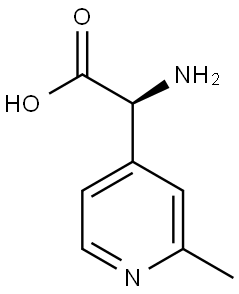 (S)-2-amino-2-(2-methylpyridin-4-yl)acetic acid 구조식 이미지