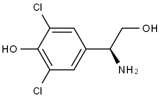 4-((1S)-1-AMINO-2-HYDROXYETHYL)-2,6-DICHLOROPHENOL Structure