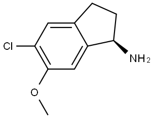 (1R)-5-chloro-6-methoxy-2,3-dihydro-1H-inden-1-amine Structure