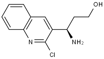 (3R)-3-AMINO-3-(2-CHLORO(3-QUINOLYL))PROPAN-1-OL Structure