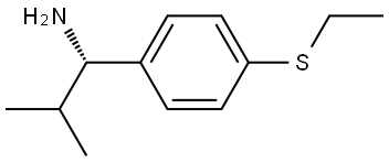 (1S)-1-(4-ETHYLTHIOPHENYL)-2-METHYLPROPYLAMINE Structure