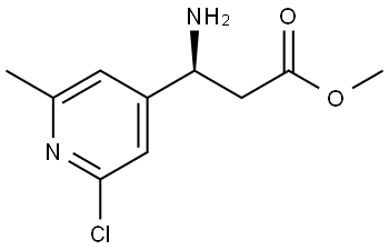 METHYL (3S)-3-AMINO-3-(2-CHLORO-6-METHYL (4-PYRIDYL))PROPANOATE Structure