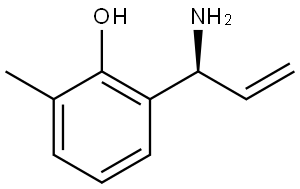 6-((1S)-1-AMINOPROP-2-ENYL)-2-METHYLPHENOL Structure