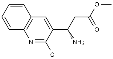 METHYL (3S)-3-AMINO-3-(2-CHLOROQUINOLIN-3-YL)PROPANOATE Structure