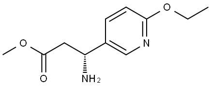 METHYL (3R)-3-AMINO-3-(6-ETHOXY(3-PYRIDYL))PROPANOATE Structure