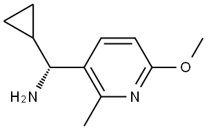 (R)-CYCLOPROPYL(6-METHOXY-2-METHYLPYRIDIN-3-YL)METHANAMINE Structure