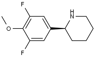 (2S)-2-(3,5-DIFLUORO-4-METHOXYPHENYL)PIPERIDINE Structure