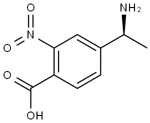 4-[(1S)-1-aminoethyl]-2-nitrobenzoic acid Structure