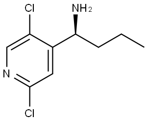 (1S)-1-(2,5-DICHLORO(4-PYRIDYL))BUTYLAMINE Structure