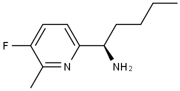 (1R)-1-(5-FLUORO-6-METHYL (2-PYRIDYL))PENTYLAMINE Structure