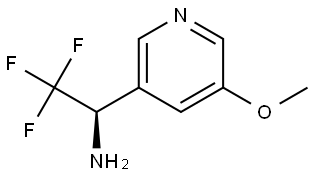 (αR)-5-Methoxy-α-(trifluoromethyl)-3-pyridinemethanamine Structure