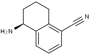 (5S)-5-AMINO-5,6,7,8-TETRAHYDRONAPHTHALENECARBONITRILE Structure