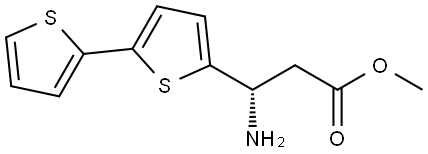 METHYL (3S)-3-AMINO-3-[5-(THIOPHEN-2-YL)THIOPHEN-2-YL]PROPANOATE Structure