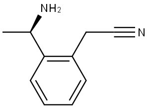 2-{2-[(1R)-1-aminoethyl]phenyl}acetonitrile Structure