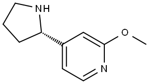 (S)-2-methoxy-4-(pyrrolidin-2-yl)pyridine Structure