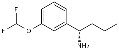 (1S)-1-[3-(DIFLUOROMETHOXY)PHENYL]BUTAN-1-AMINE Structure